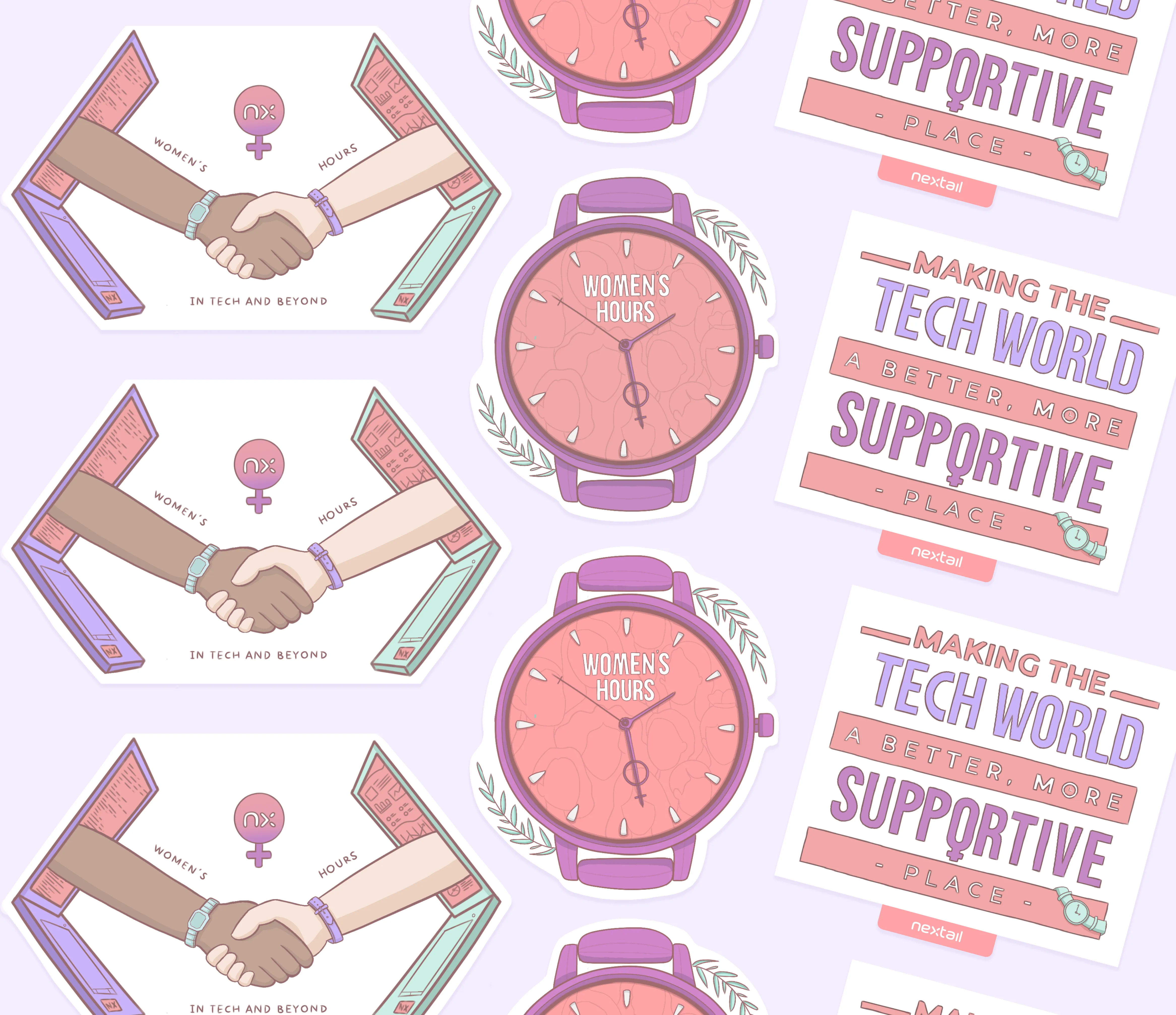 Womens Hours stickers