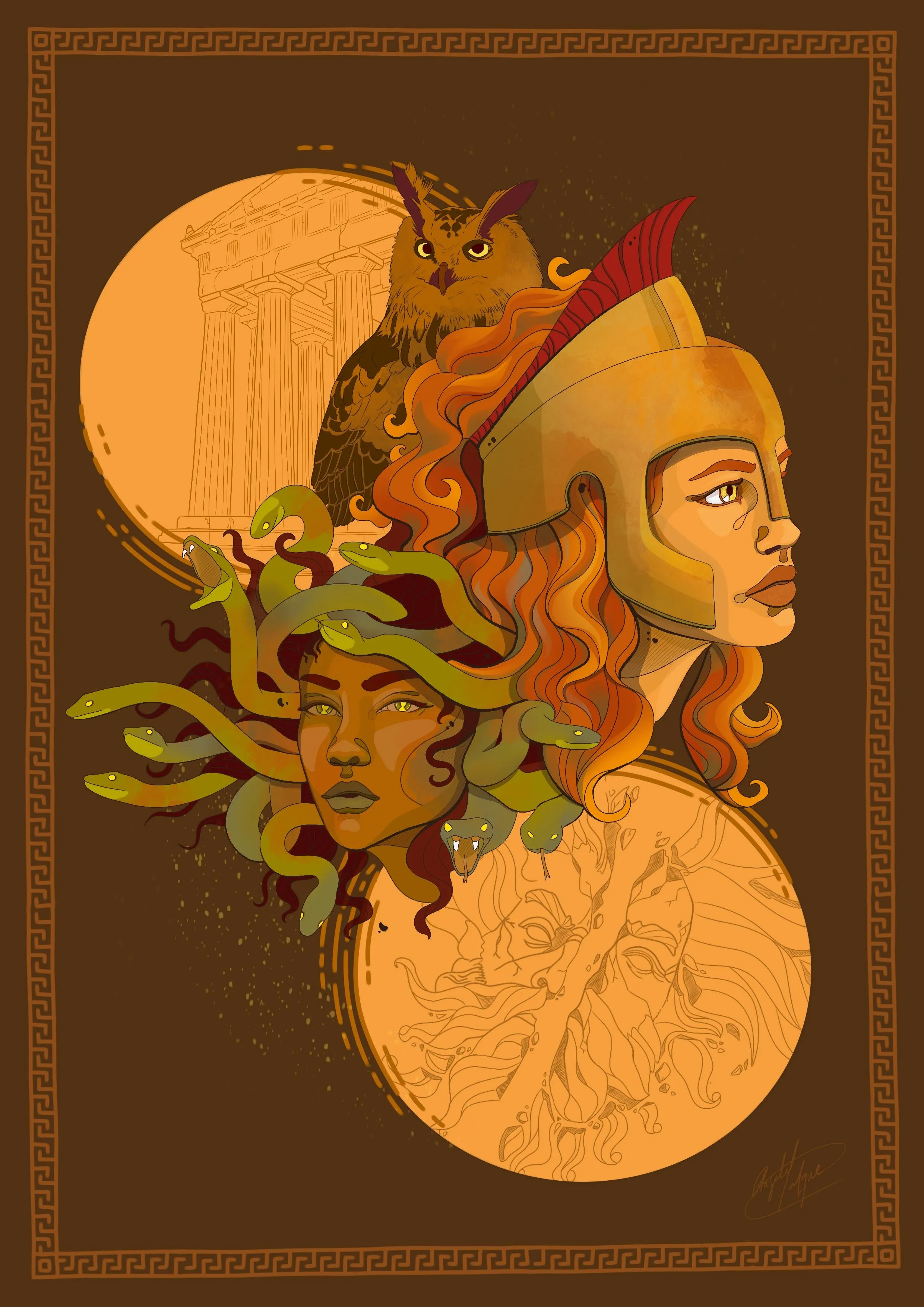 Medusa Mith Illustration