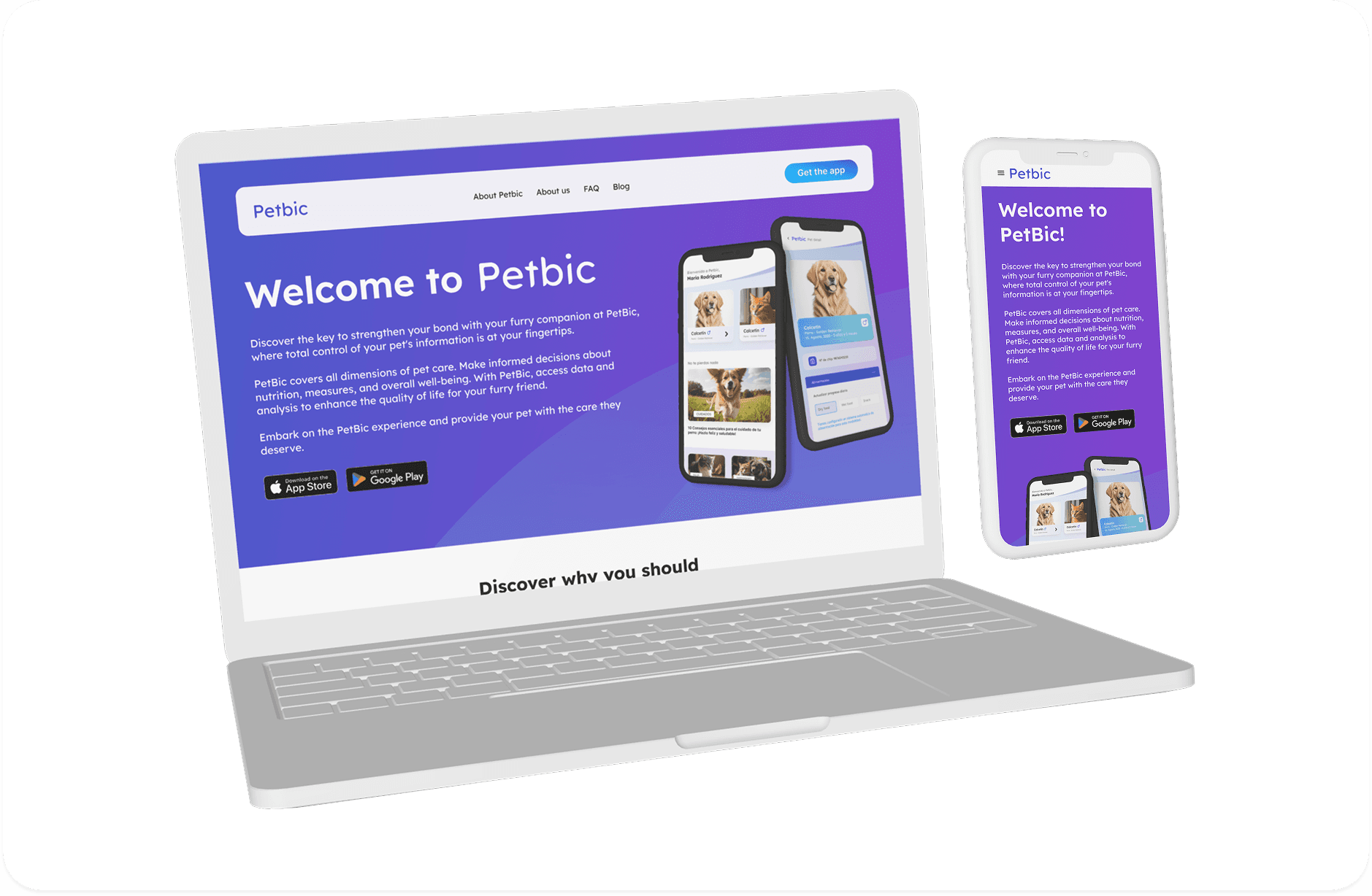 Pet App Website